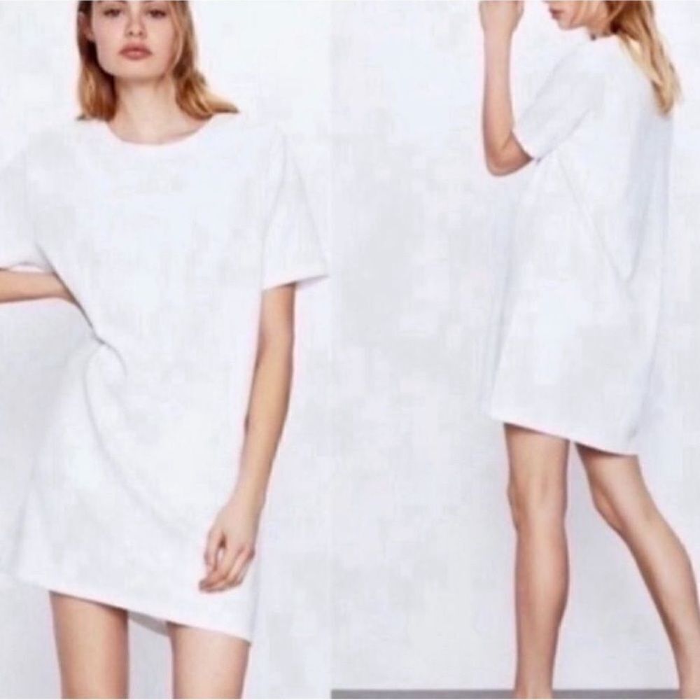 Zara Short Sleeve Sweater Dress. (Size Medium)